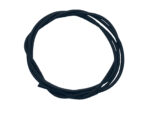 Lederband ca. 100 cm lang, echtes Leder, rund, ca. 2 mm schwarz von scarlet bijoux