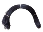 Lederband ca. 100 cm lang, echtes Leder, rund, ca. 2 mm schwarz von scarlet bijoux – Bild 3